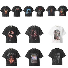 �羳SAINT VINTAGE�������޶���������ӡ��ˮϴ���ɿ������ж���T