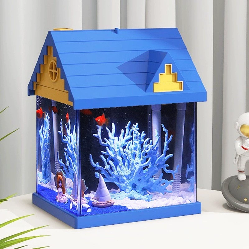森森 Hut, стеклянный настольный аквариум