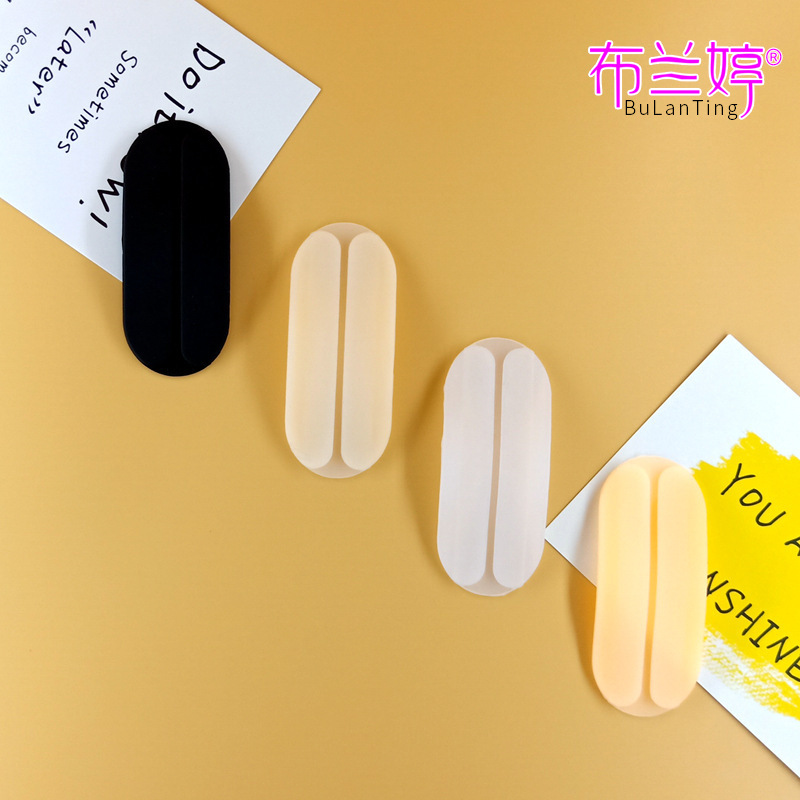 Mini almohadilla de hombro buena calidad almohadilla de hombro en ángulo recto almohadilla de hombro pasta de silicona invisible sin rastro almohadilla de hombro deslizante estrecho para hombres y mujeres