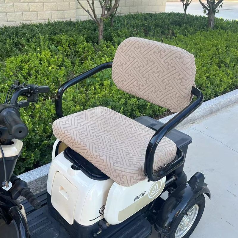 Bubuxian casual tricycle seat cover, suitable for all seasons, cute cartoon electric vehicle seat cushion cover, tricycle seat cover