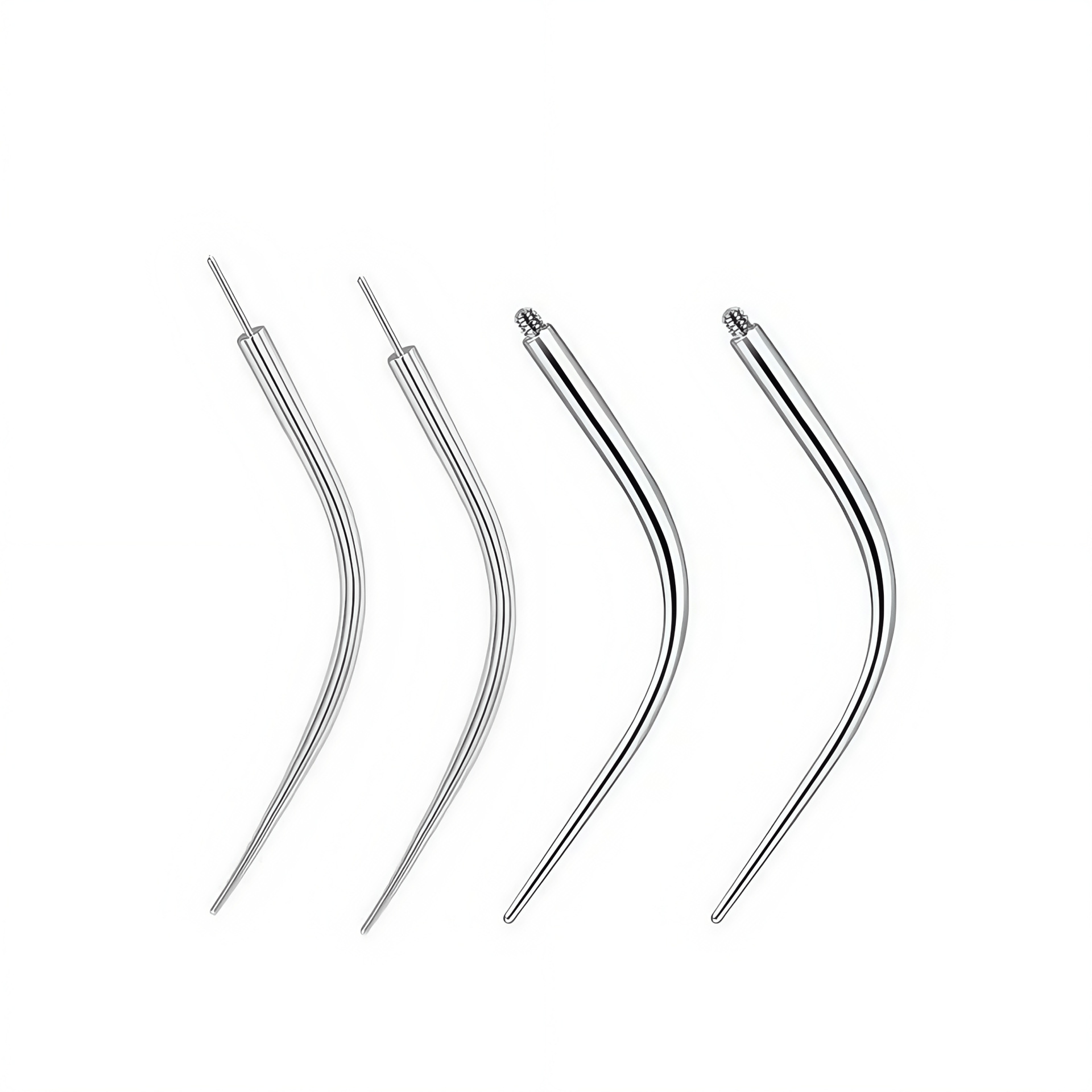 Stainless Steel Curved Piercing Guide Pin Needle for Nose Ear Cartilage Body Piercing Tool detail image 8