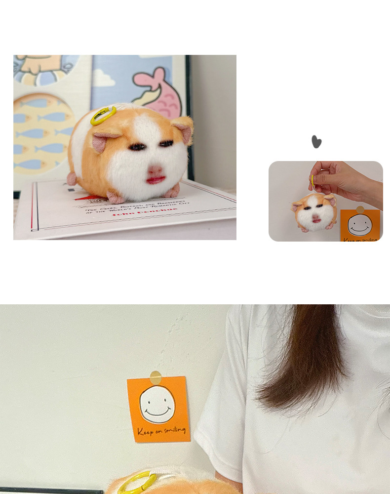 猪妞挂件毛绒玩具搞怪荷兰猪玩偶可发声表情包娃娃生日礼物送女生-阿里巴巴