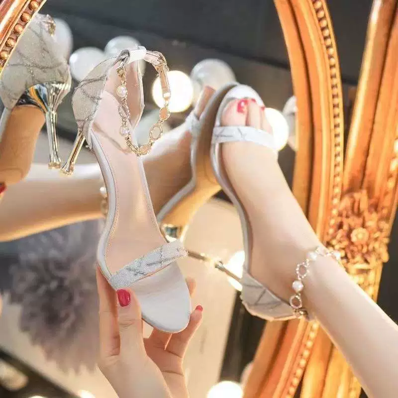 Женские элегантные универсальные босоножки в стиле феи на шпильке, лето 2025, французский стиль, подходят к юбкам