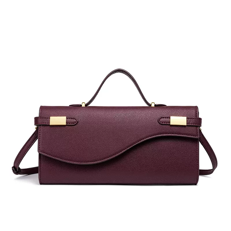 亚马逊2025新款手掌纹长款手拿包迷你一代凯丽时尚手提斜跨女包包