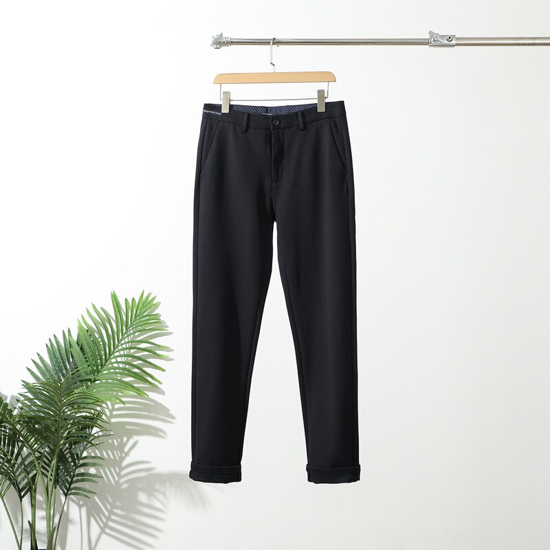 【H Brand】Remaining Stock! Contains Wool, Draped Feel, Boutique Hot Item Autumn/Winter Business Cut-Label Straight-Leg Men's Casual Pants