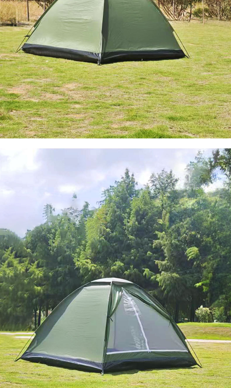 Hand-Assembled Tent, Outdoor Travel Equipment, Single-Layer Lightweight Portable Mountaineering Camping Tent, Sun Protection, Thickened Camping Tent, Warm-Keeping