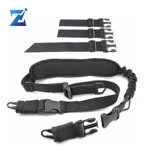 Cone Wolf Outdoor Tactical Multi-Functional Two-Point Strap American Single and Double-Point Lanyard Task Rope Sling Plus Cotton Shoulder Pad for Men