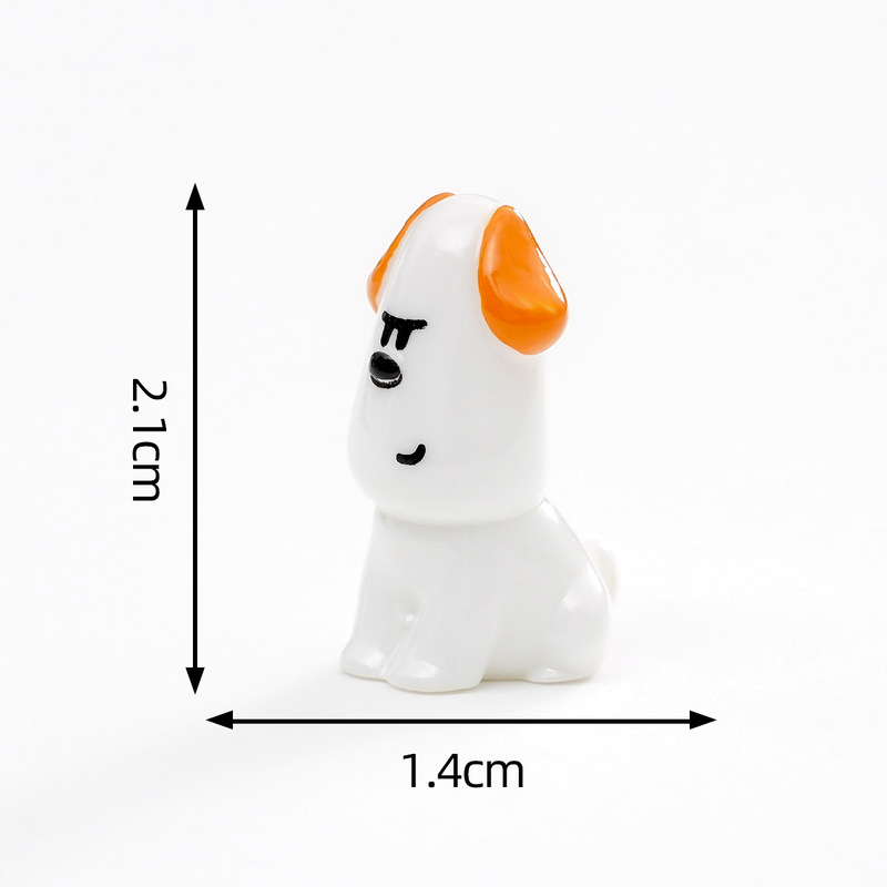可爱调皮黑白小狗公仔萌粒 diy装饰品盲袋挂配件汽车载桌面小摆件|undefined