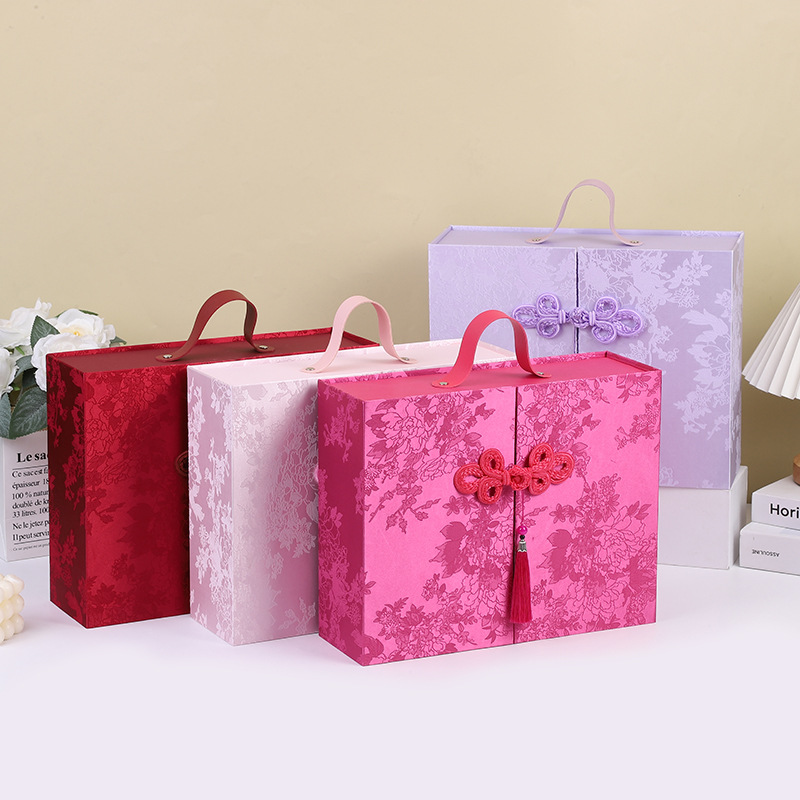 礼物盒生日伴手礼品盒送好友高级感惊喜玫瑰花双开伴手礼盒大号