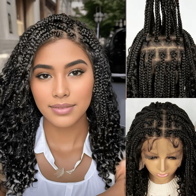 Elegant Full Lace Goddess Wig Medium Length Curly Woven|undefined