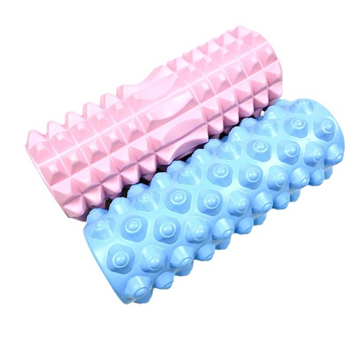 EVA Yoga Cylinder Hollow Roller Muscle Relaxation Foam Roller Massage Machine Fitness Roller Wolf Tooth Club Custom