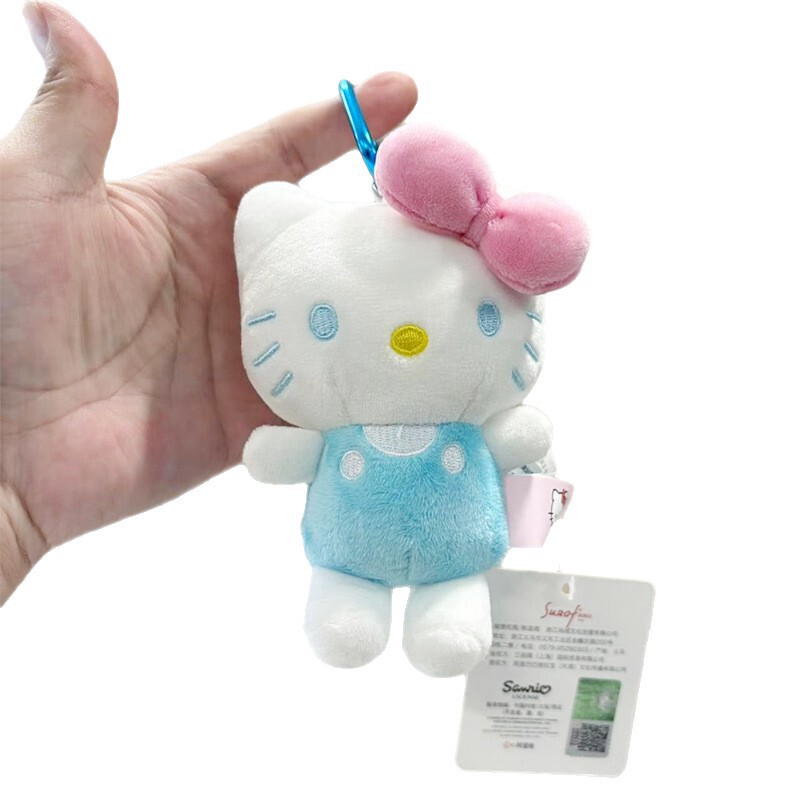 本物の KT 猫ペンダントぬいぐるみキーホルダー漫画猫人形スクールバッグペンダントぬいぐるみギフト|undefined