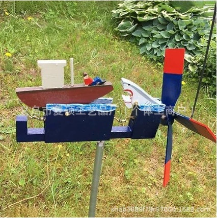 Новинка! Крестообразные ветряки-акулы «Катастрофа» для сада и двора