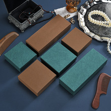 大号天地盖礼品包装盒复古木纹木梳礼品盒唐卡盒长方形挂件礼盒