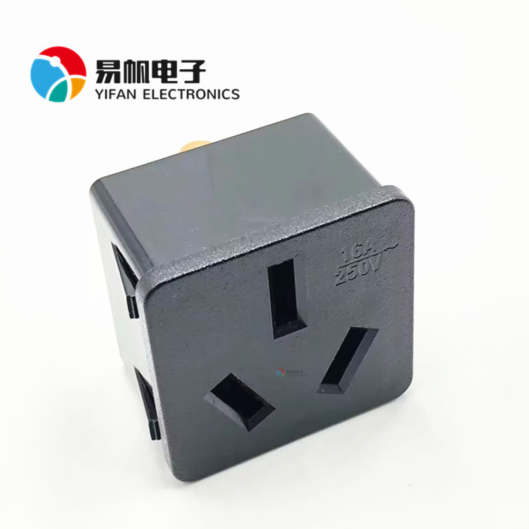 供应工业-16A嵌入式模块插座新能源-接地宝专用插座面板电源插座