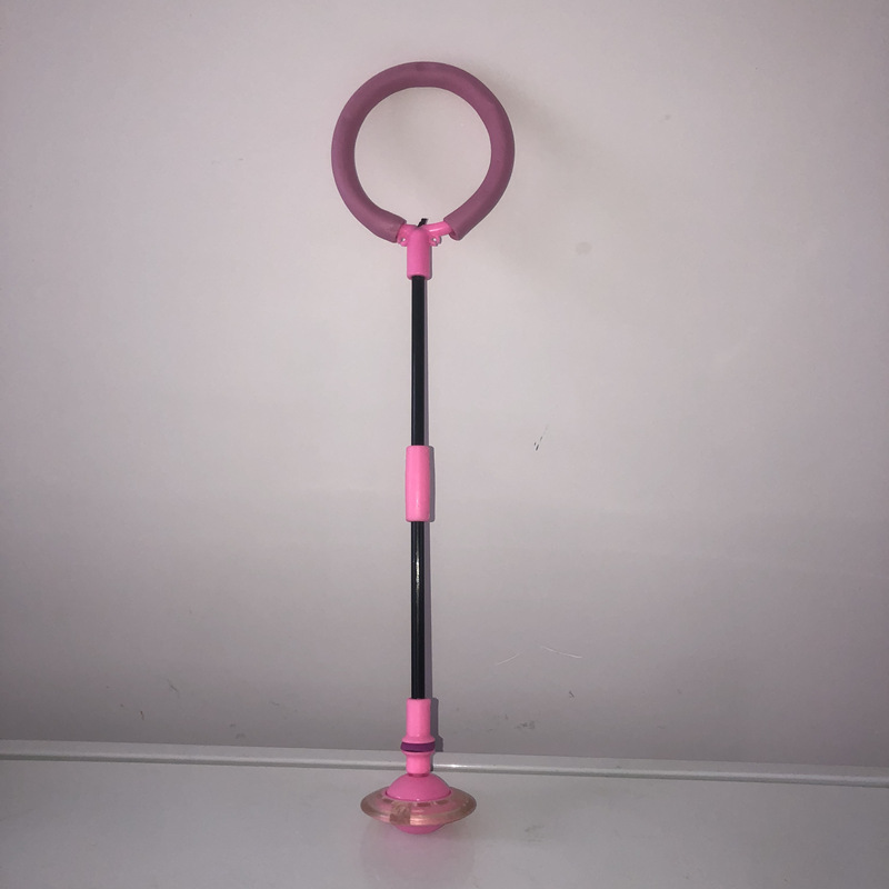 Pie yo-yo slip-on intermitente de los niños hembra salto bola sola rotación rebote plegable anillo de oscilación luminoso