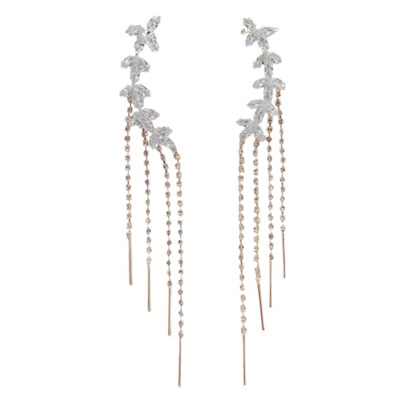 Orphaned Heroine's Same Style Earrings Tassel Ear Bone Clip Bridal Earrings High-End 2023 New Hot Style Women
