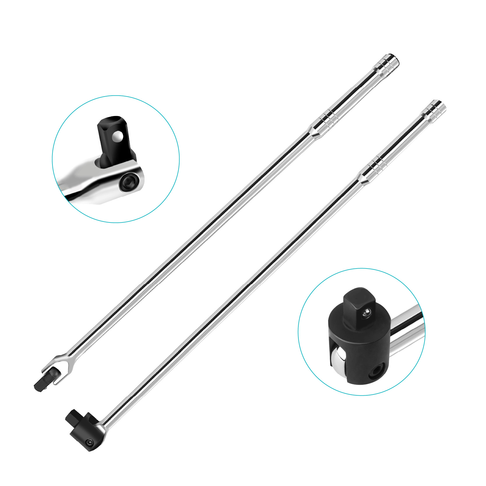 1/2大号F杆套筒扳手加长转向手柄扳杆加力杆活动头长弯杆工具