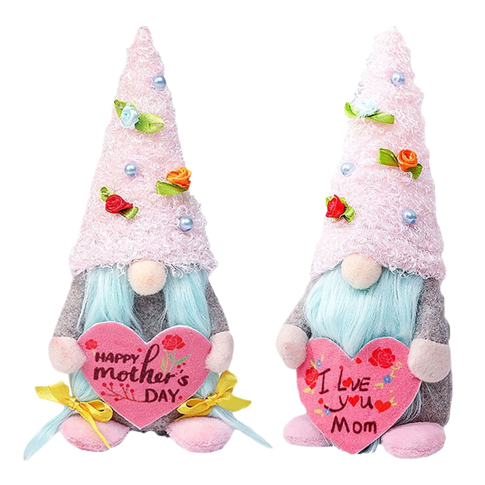Día de la Madre amor muñeca sin cara decoración tela rosa muñeca Rudolph decoración para el hogar regalos creativos