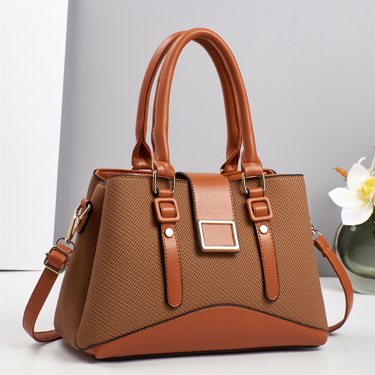 Regalo del día de la madre bolso femenino nuevo bolso de madre de mediana edad atmosférico bolso de mensajero de moda portátil para mujer