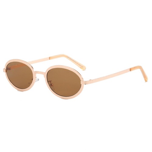  new metal oval frame sunglasses fashionable carved women's sunglasses men's glasses sunglasses