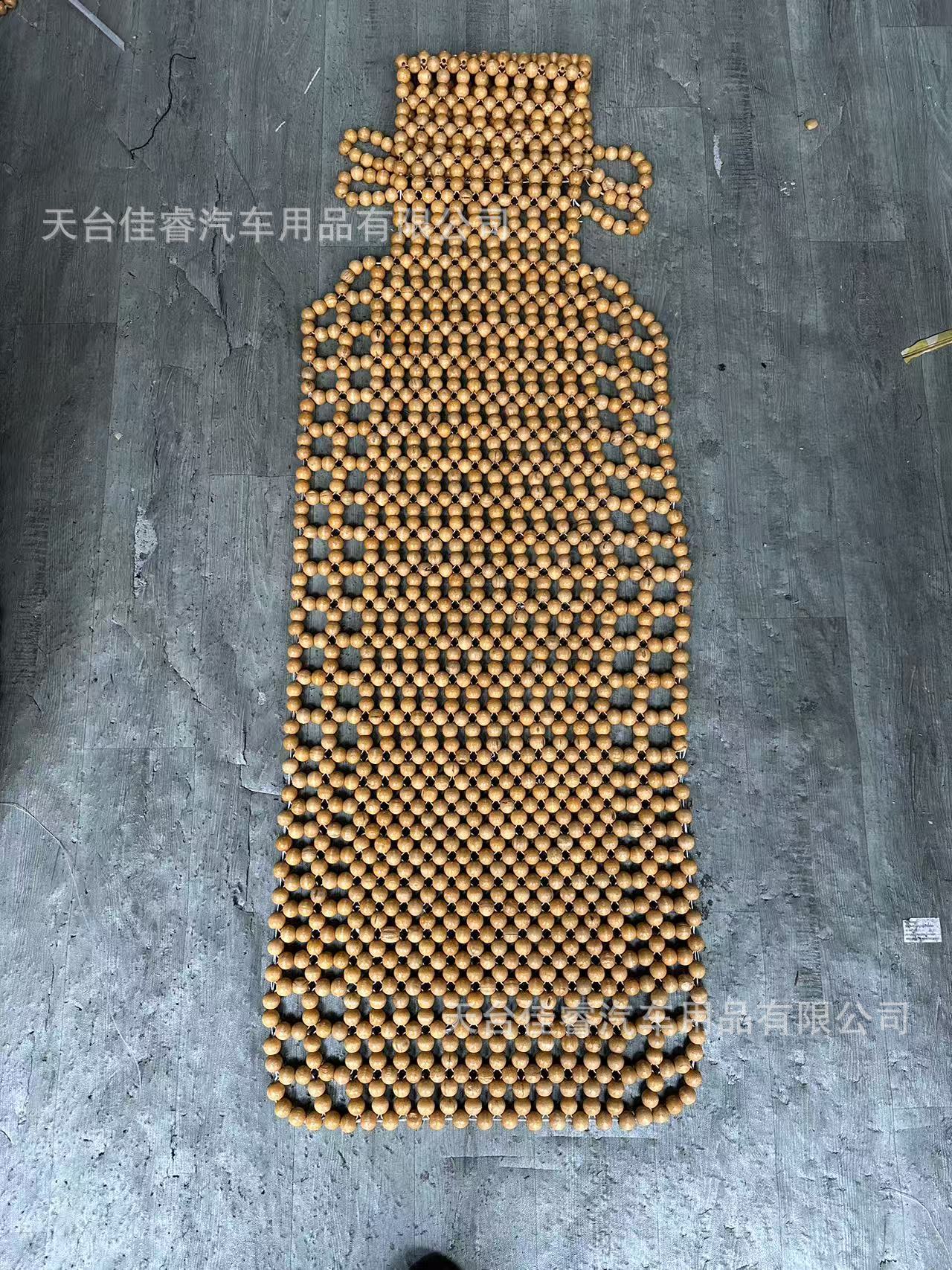 Popular Foreign Trade Car Wooden Bead Seat Cushion, Universal Massage Breathable Summer Single Seat Truck Cushion, Forklift Ventilated Cushion
