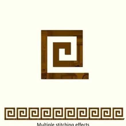 01 브라운 리버스 패턴 허리라인