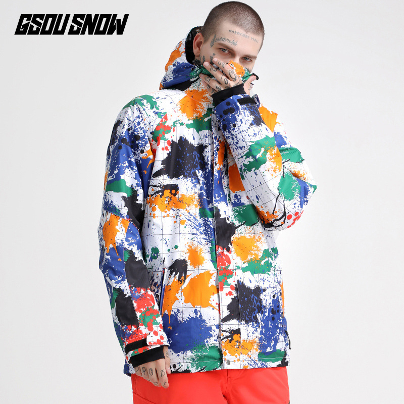 Heren skikleding Zuid-Korea dikke warme sneeuwpak winddicht waterdicht dubbel snowboard snowboardpak heren_voghion.com