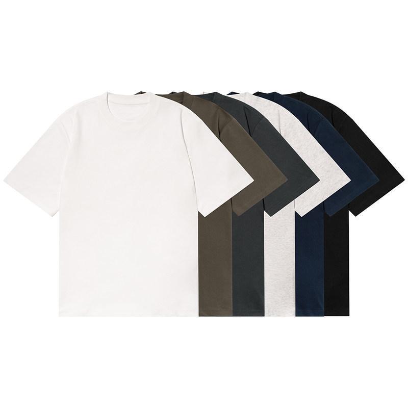 Nologo/25Ss Heavyweight 260 Sorona Technology Cooling Short-Sleeve Unisex Shirt Round Neck Solid Color T-Shirt Nologo/25Ss Heavyweight 260 Sorona Technology Cooling Short-Sleeve Unisex Shirt Round Neck Solid Color T-Shirt
