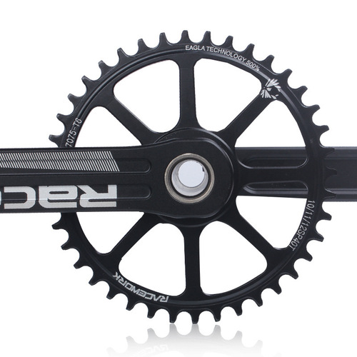RACEWORK road bike crankset, hollow one-piece direct-mounted single crankset 40/42T folding bike 10/11 speed crankset