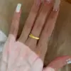 Gold Star Double Band Ring