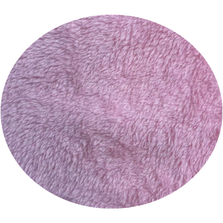 Tejido de poliéster de punto de doble cara de franela de lana de coral pijamas en casa manta ropa de tela textil para el hogar franela en stock