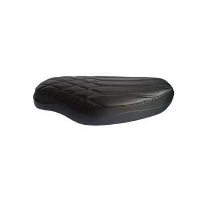 Suitable for Jialing Coco Modified Thickened Seat Cushion, Jialing Coco Wave Seat Cushion (Motorcycle cushion) - zj01-black-diamond-shaped-vertical-pattern-thickened-flat-seat