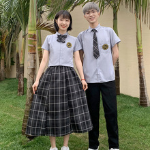 班服学院风夏季套装初中学生运动会合唱演出服装高中生毕业季校服