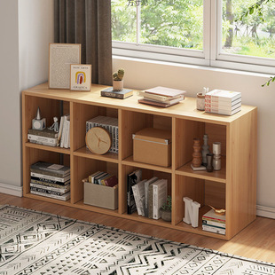 Nordic Style Eco-Friendly Engineered Wood Floor-Standing Bookcase for Living Room and Bedroom, Multi-Layer Storage Rack with Installation Service Available