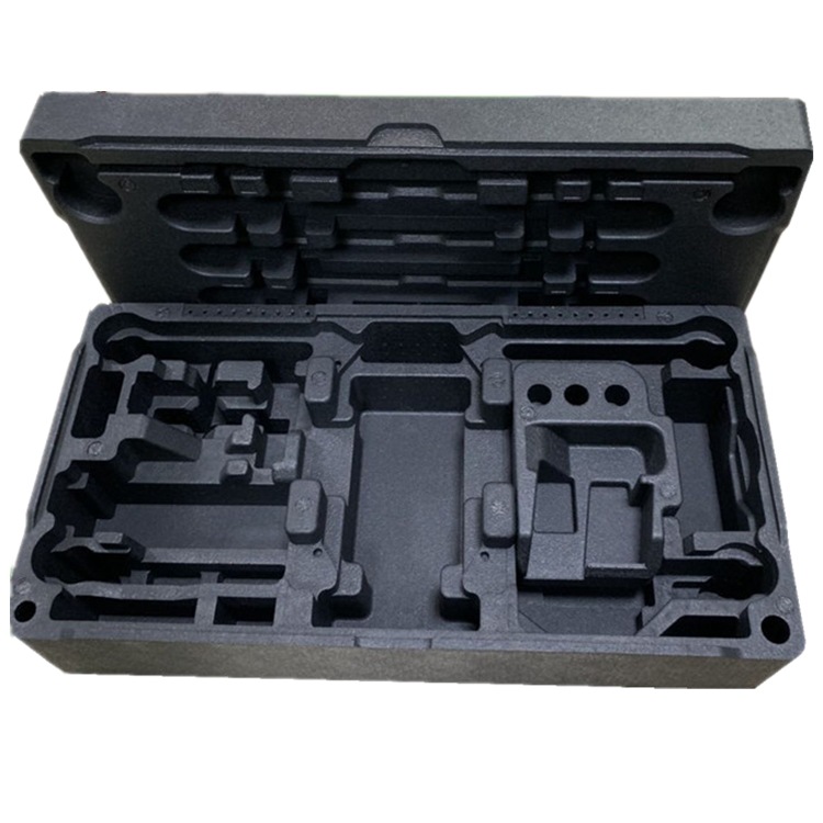 源头厂直销高密度黑色防静电epp结构件子部件开模定制半导料填充