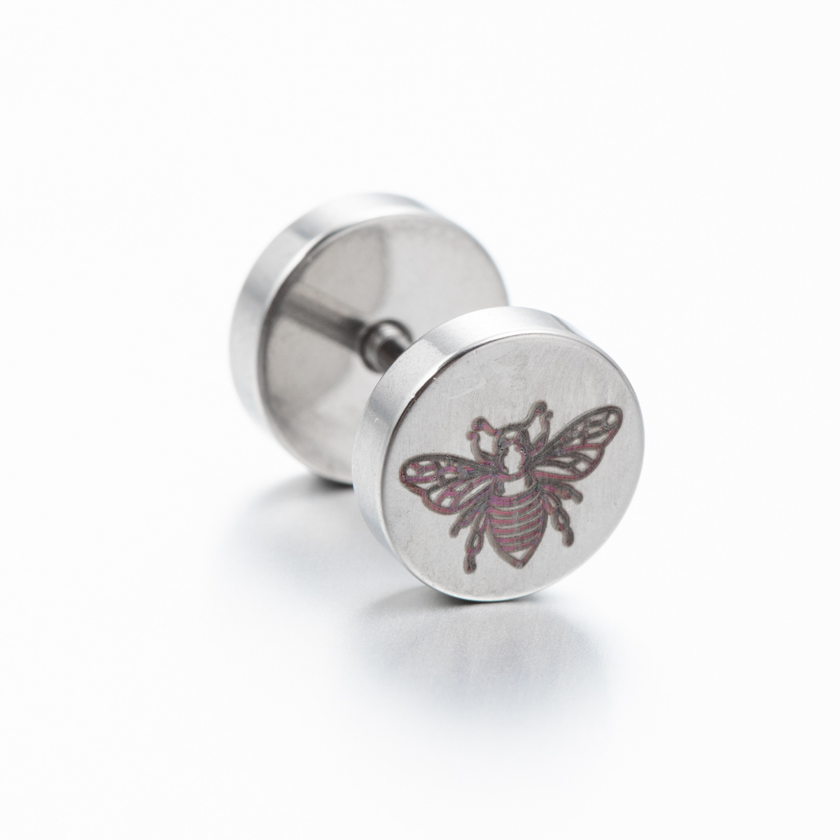 Simple Style Animal Titanium Steel Ear Studs Plating No Inlaid Stainless Steel Earrings