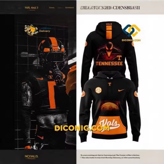 Cross-Border Ncaa University of Tennessee Volunteers Football Team 3D Printed Hooded Sweatshirt European and American Style Sweatshirt