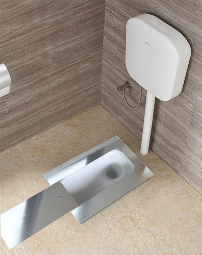 S588 stainless steel ceramic squat toilet cover squat pit deodorizer universal new rural toilet renovation dry toilet accessories