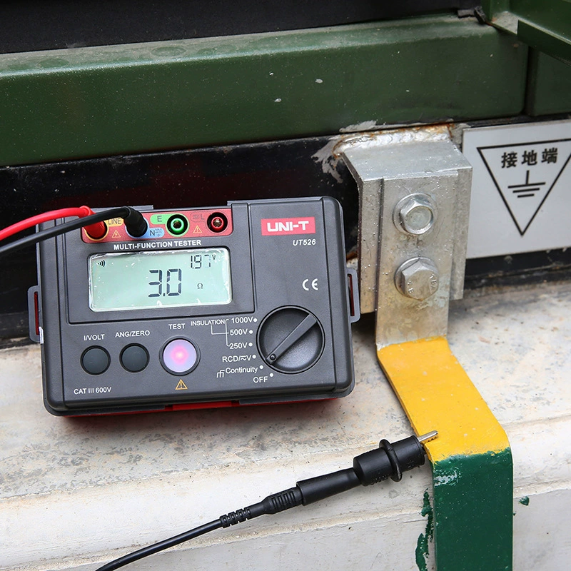 UNI-T Улид UT526 Многофункциональный электрический тестер сопротивление изоляции/сопротивление заземления/тест RCD