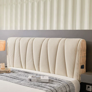 工厂批发加厚灯芯绒床头罩皮床靠背罩防尘罩保护套全包弹力床头套