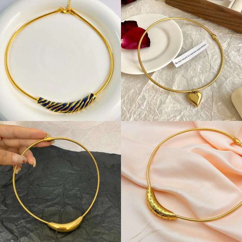 2025年新款欧美新款环形软项圈设计磁吸项链INS跨境爆款钛钢项饰