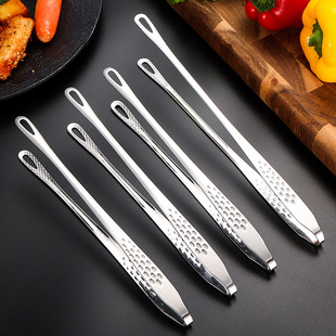 Korean Style Barbecue Clip 304 Stainless Steel Barbecue Clip Buffet Food Clip Kitchen Lengthened Strawberry Clip Bread Clip