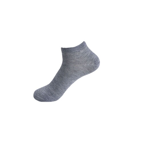 Men's Summer Black and White Grey Ship Socks Pure Color Women's Summer Short Cuff Anti-Odor Absorbent Street Stall Socks Zhuji Wholesale