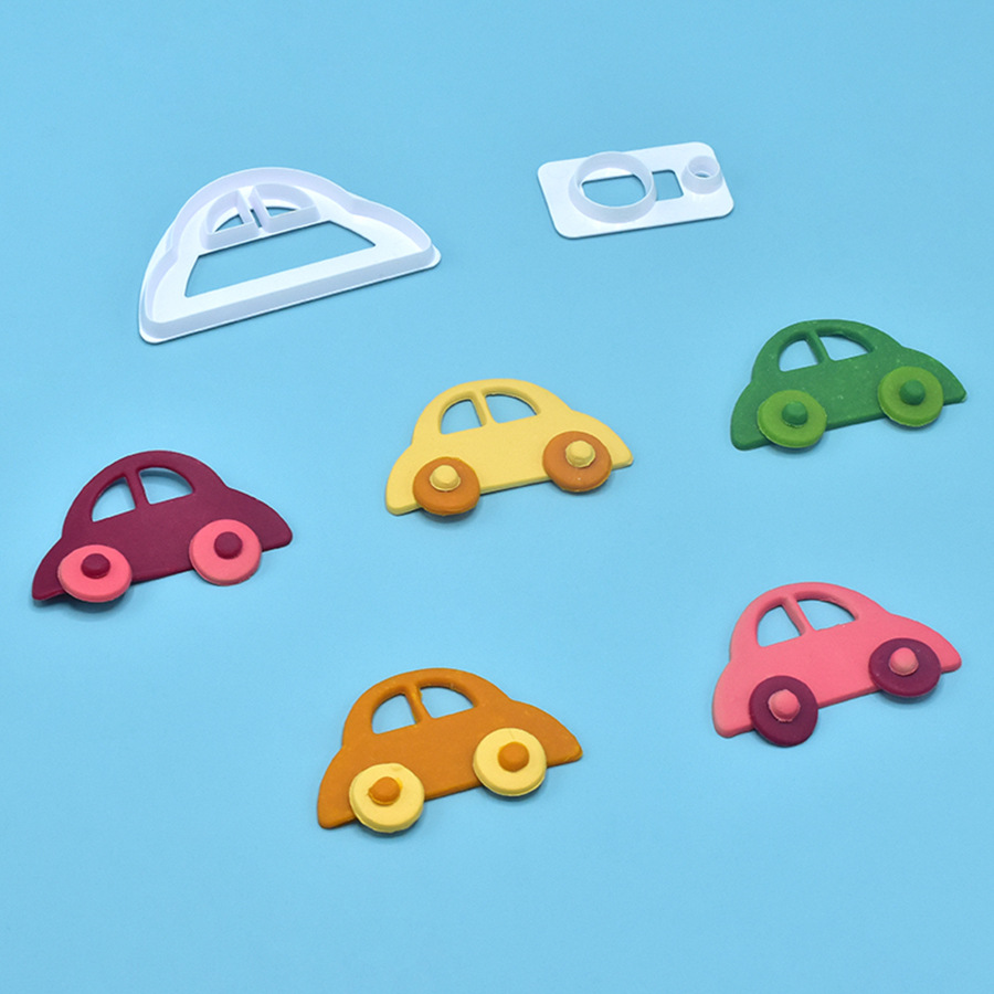 2 unids coche molde de corte DIY pastel hornear herramientas creativo galleta plástico respetuoso del medio ambiente Suministro directo fábrica
