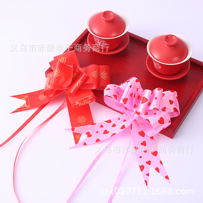 45 boda equipo boda tire del COCHE Tienda de 4S de flores entrega espejo retrovisor coche manejar corbata flor tienda de flores bonsai decoración cinta