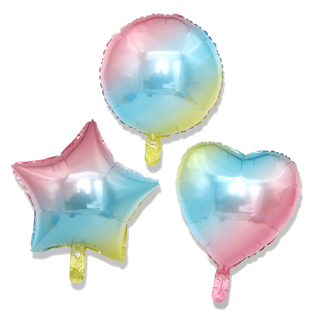 rainbow round balloon