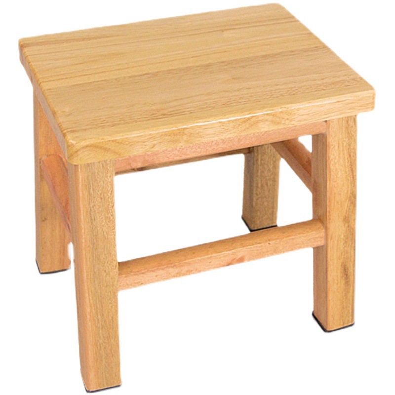 Fábrica directa taburete de madera, taburete de madera sólida, taburete casero, taburete bajo, taburete pequeño, taburete de mesa de té, zapatos para el hogar