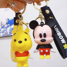 新款卡通情侣款米奇滴胶公仔创意学生书包挂件网红夜市摆摊小礼品