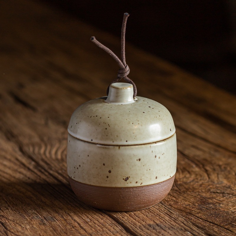 Retro-style earthenware soup pot, suitable for one person, with wax rope, for steaming eggs, stewing, and making soup; comes with a lid; small stewing pot; ideal for making soup or stewing bird's nest